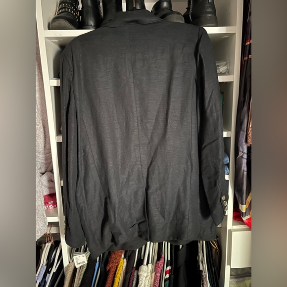 NWT Free People Oversized Blazer Womens Large Black - Picture 2 of 3